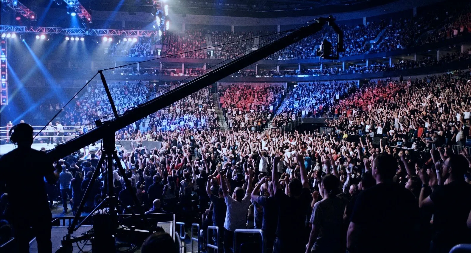 Live sports production in an arena