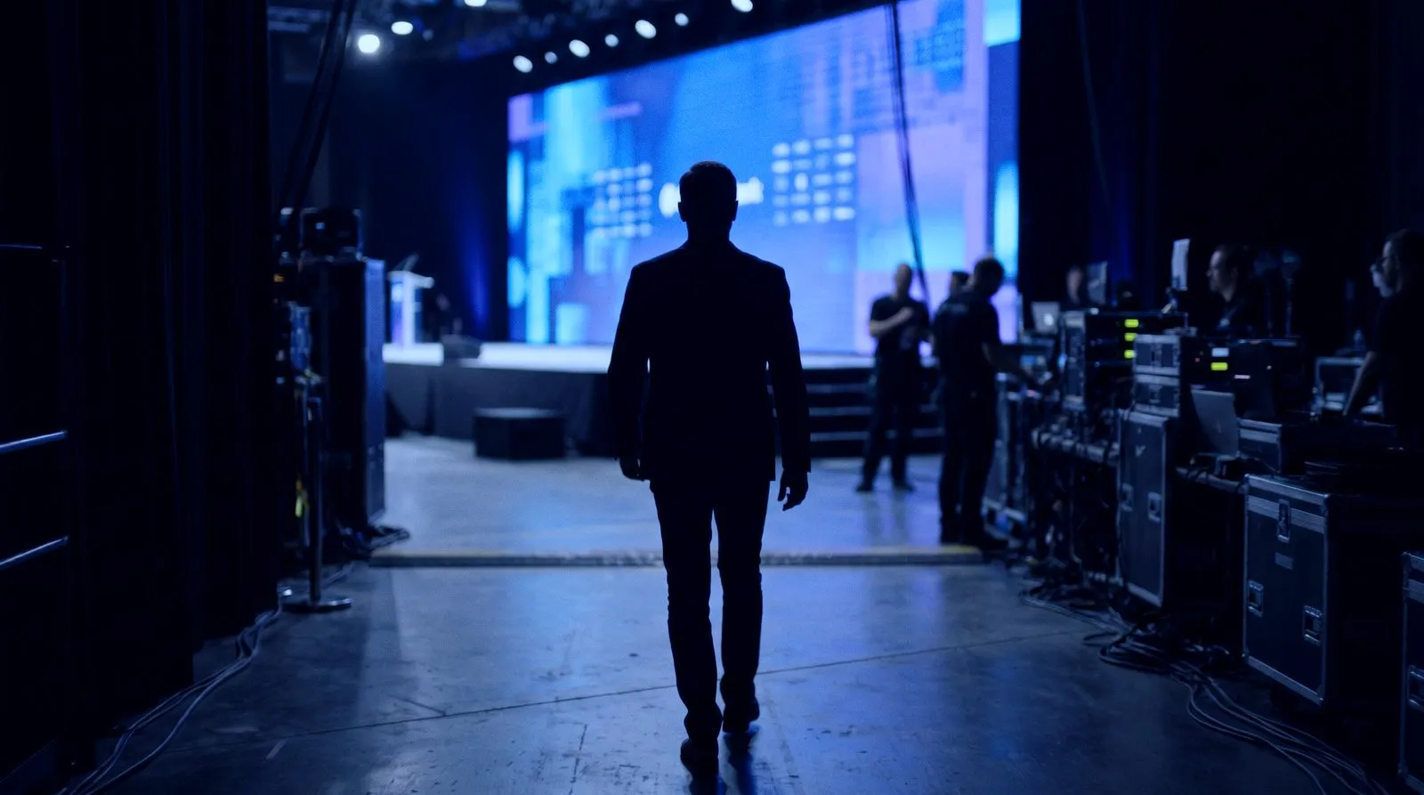 Concert and event stage production with lighting